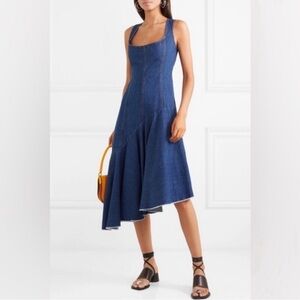 SOLACE LONDON Lewis A-Line Denim Dress